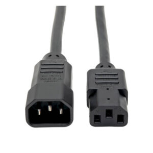 TRIPPLITE P004-008 PDU Power Cord, C13 to C14 - 10A, 250V, 18 AWG, 8 ft. (2.43 m), Black