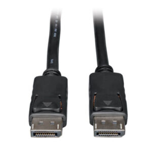 TRIPPLITE P580-015 DisplayPort Cable with Latching Connectors, 4K 60 Hz (M/M), Black, 15 ft. (4.57 m)