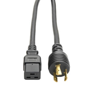 TRIPPLITE P045-010 Power Cord C19 to NEMA L5-20P - Heavy-Duty 20A 125V 12AWG 10 ft. (3.05 m) Black